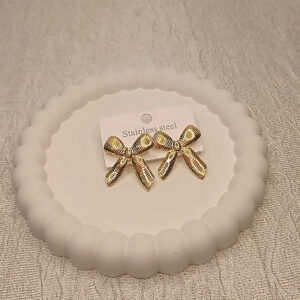 Bow Golden Earrings