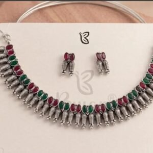 Navratri Special Oxidised Neckpiece