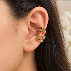 Pure Golden Diva Look Earcuff