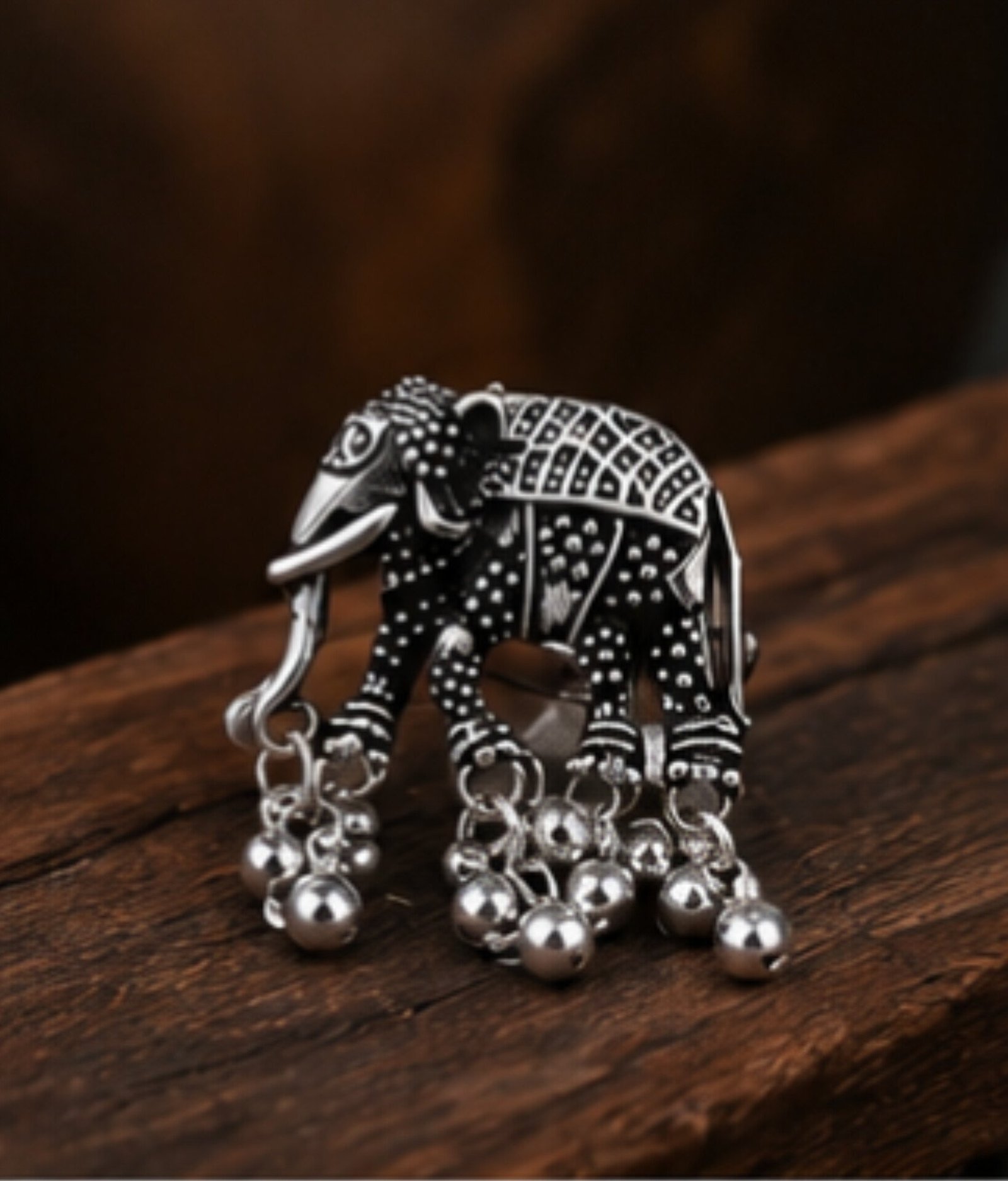 Rajasthani Culture Oxidised Ring