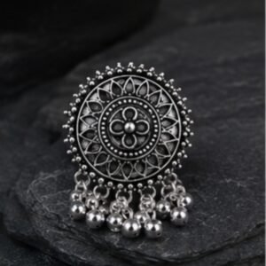 Mandala Art Navratri Statement Ring